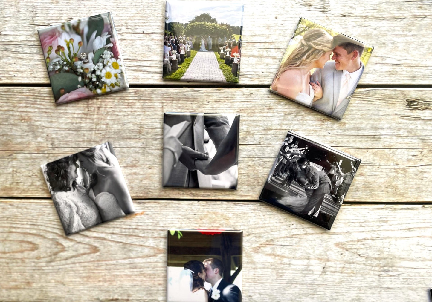 Set of 9 Custom Photo Magnets