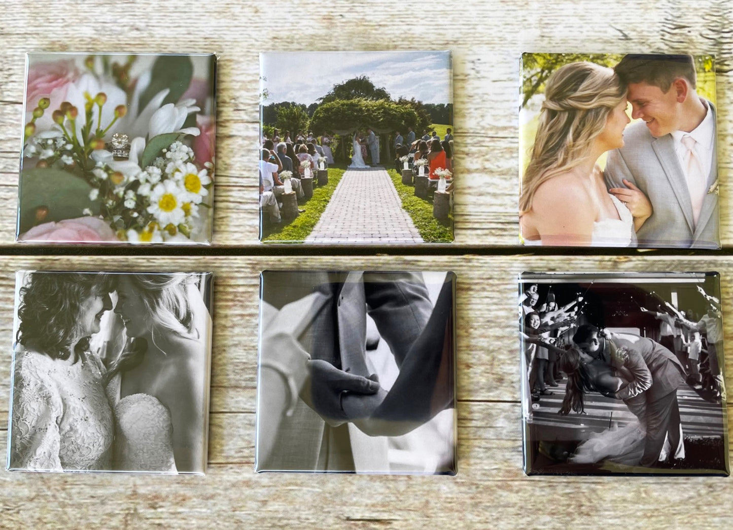 Set of 9 Custom Photo Magnets