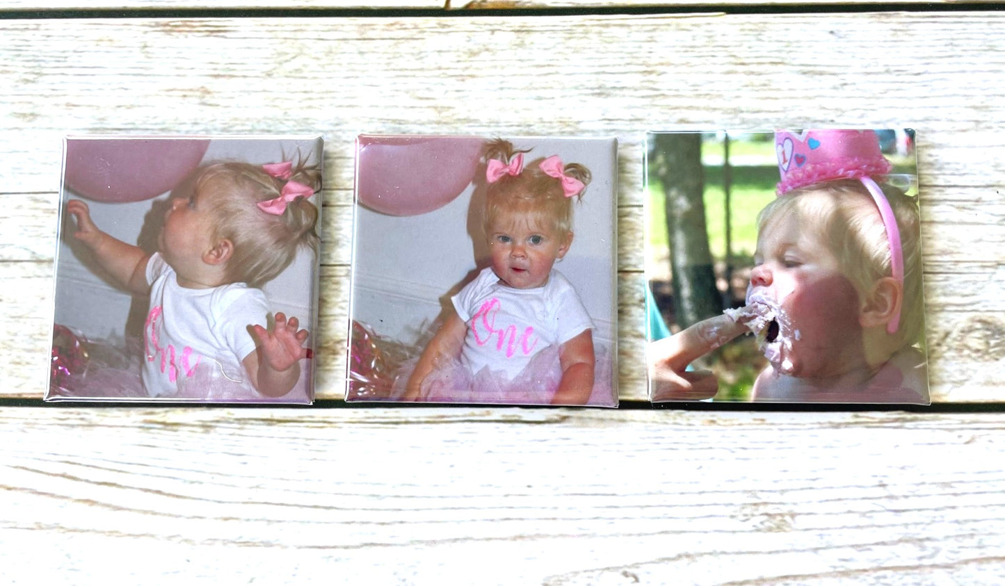 Set of 9 Custom Photo Magnets