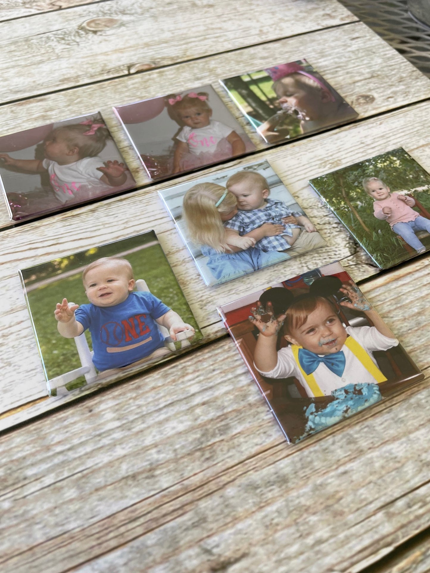 Set of 9 Custom Photo Magnets