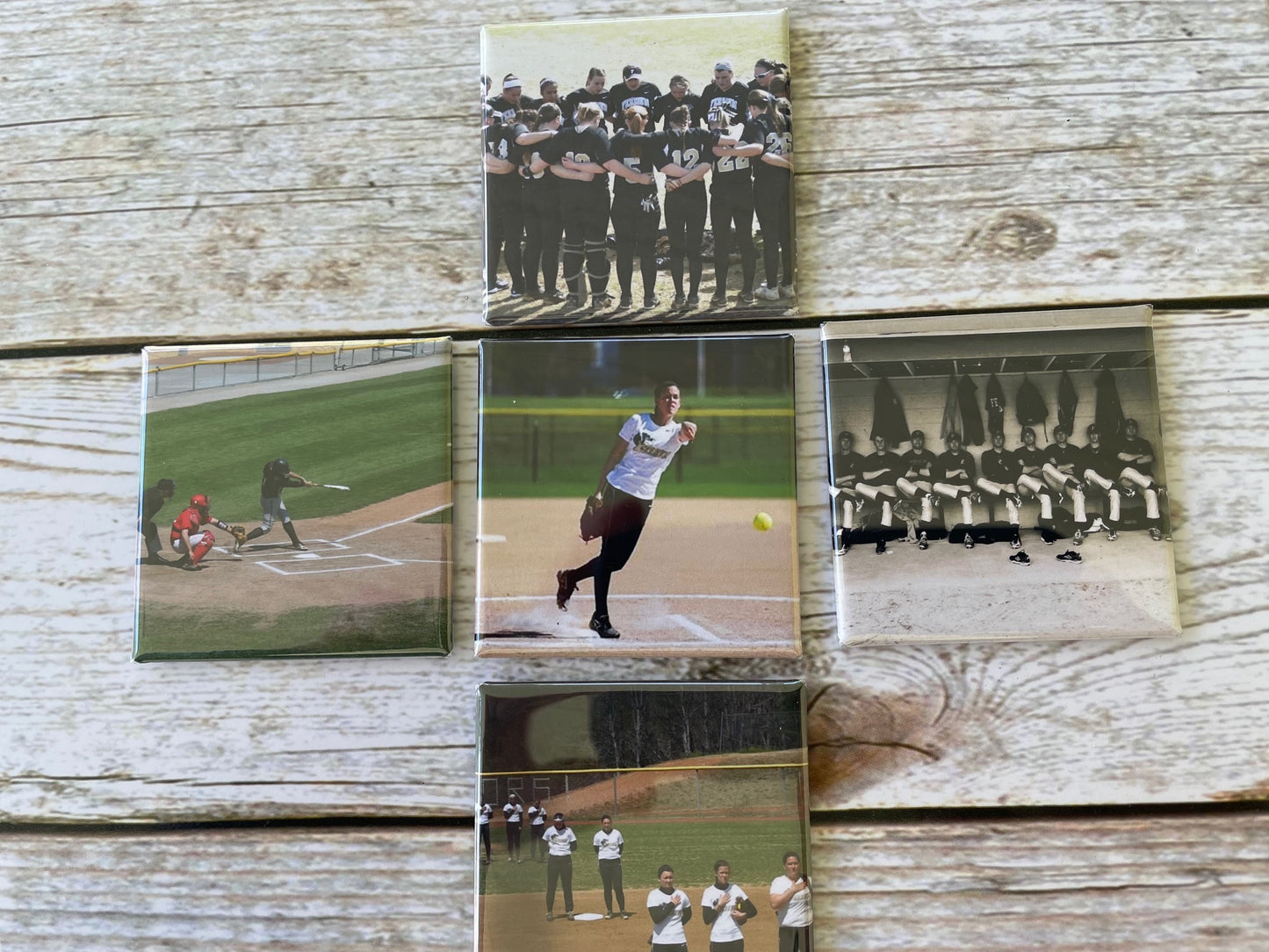 Set of 9 Custom Photo Magnets