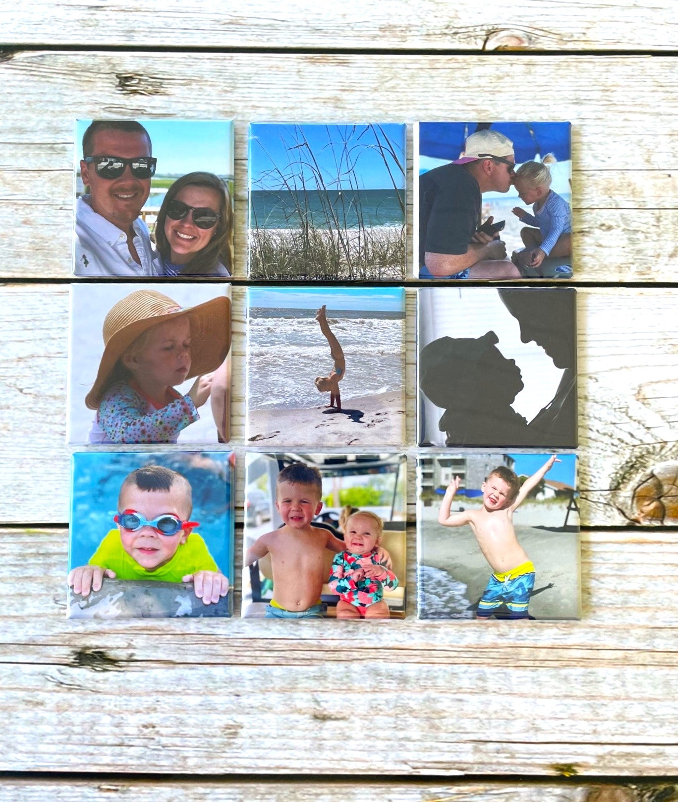 Set of 9 Custom Photo Magnets