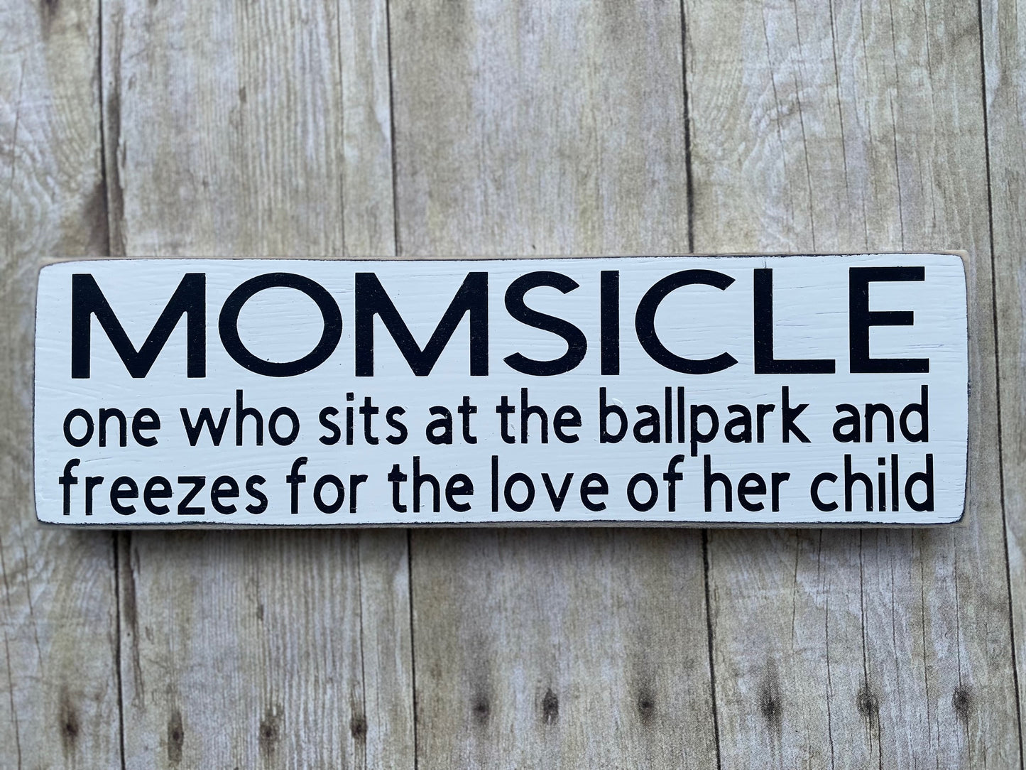 Momsicle one who sits at the ballpark and freezes for the love of her child