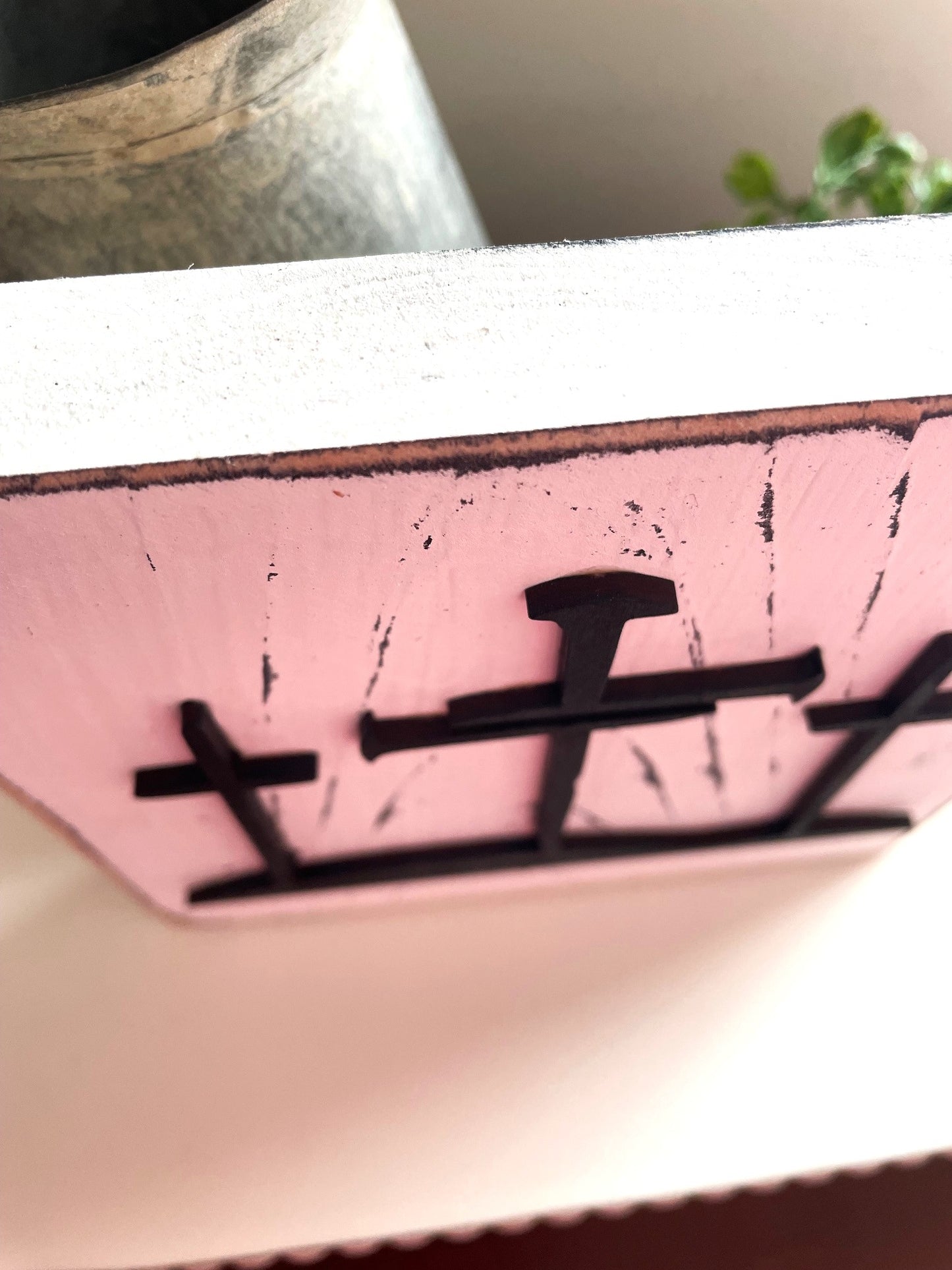 3 Crosses Wood Sign