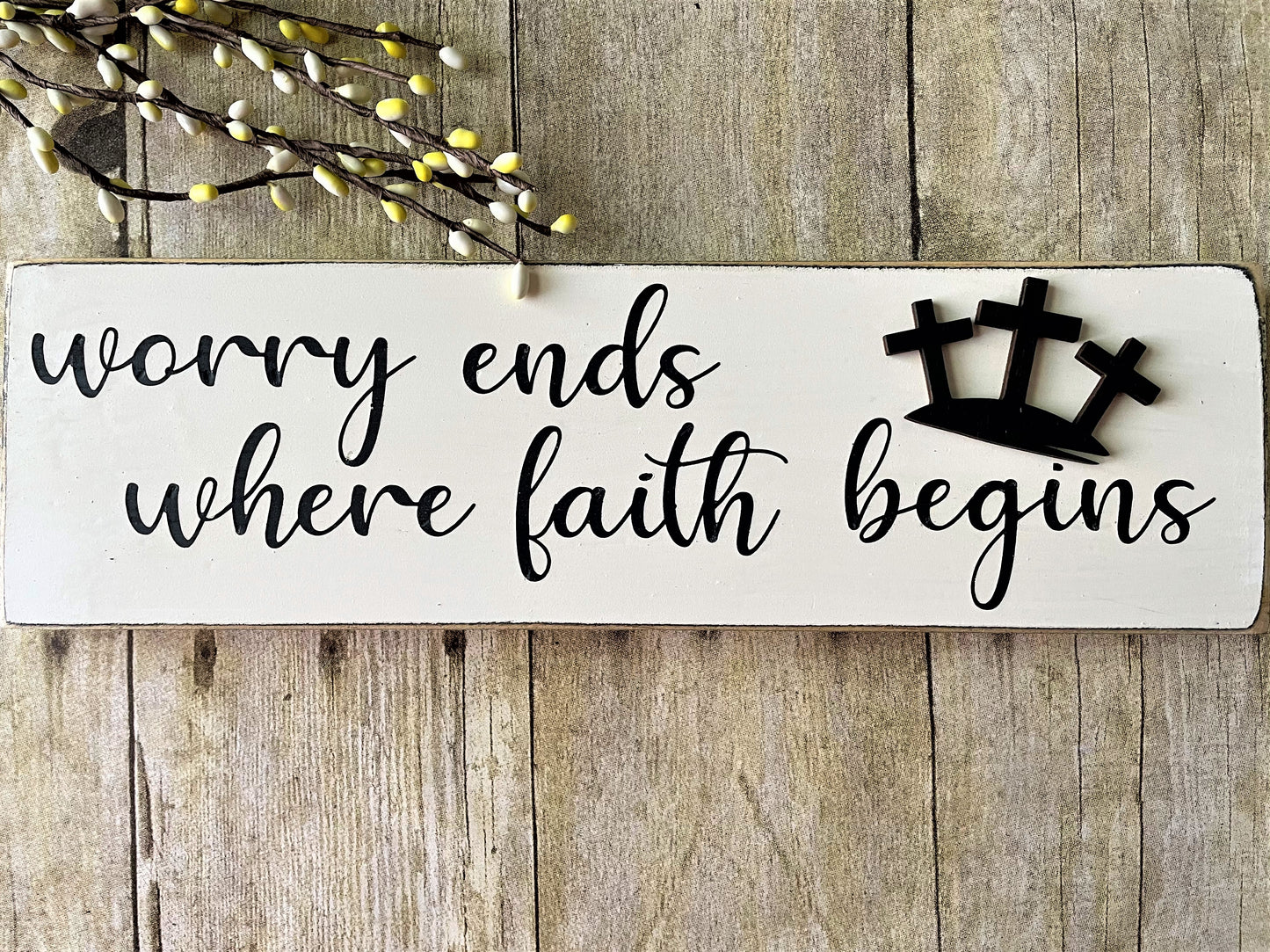 Worry ends where faith begins